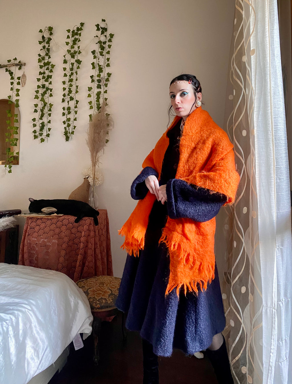Écharpe surdimensionnée en Mohair