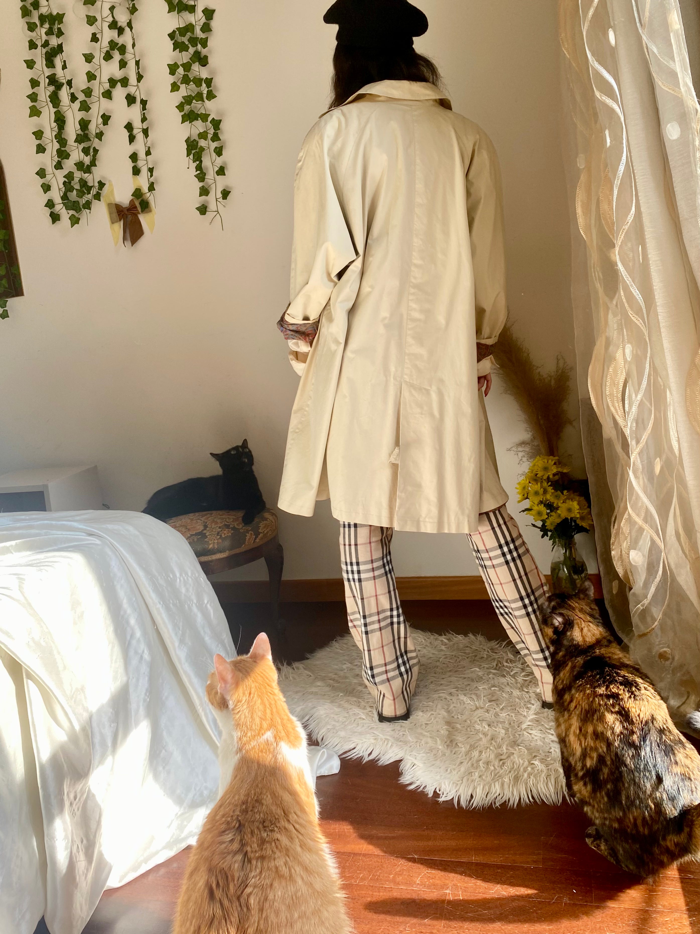 Bertol’s trench crema monopetto