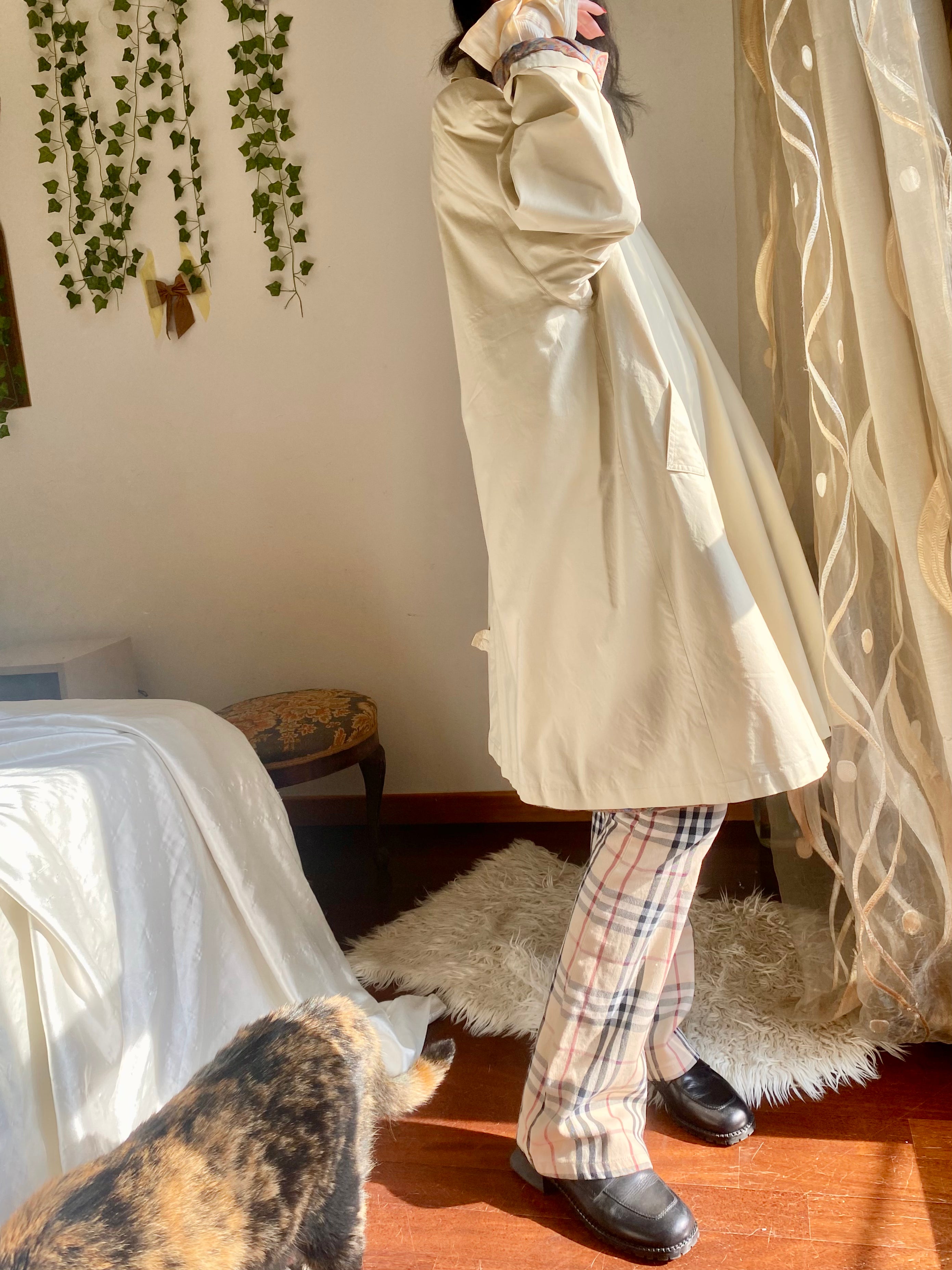 Bertol’s trench crema monopetto