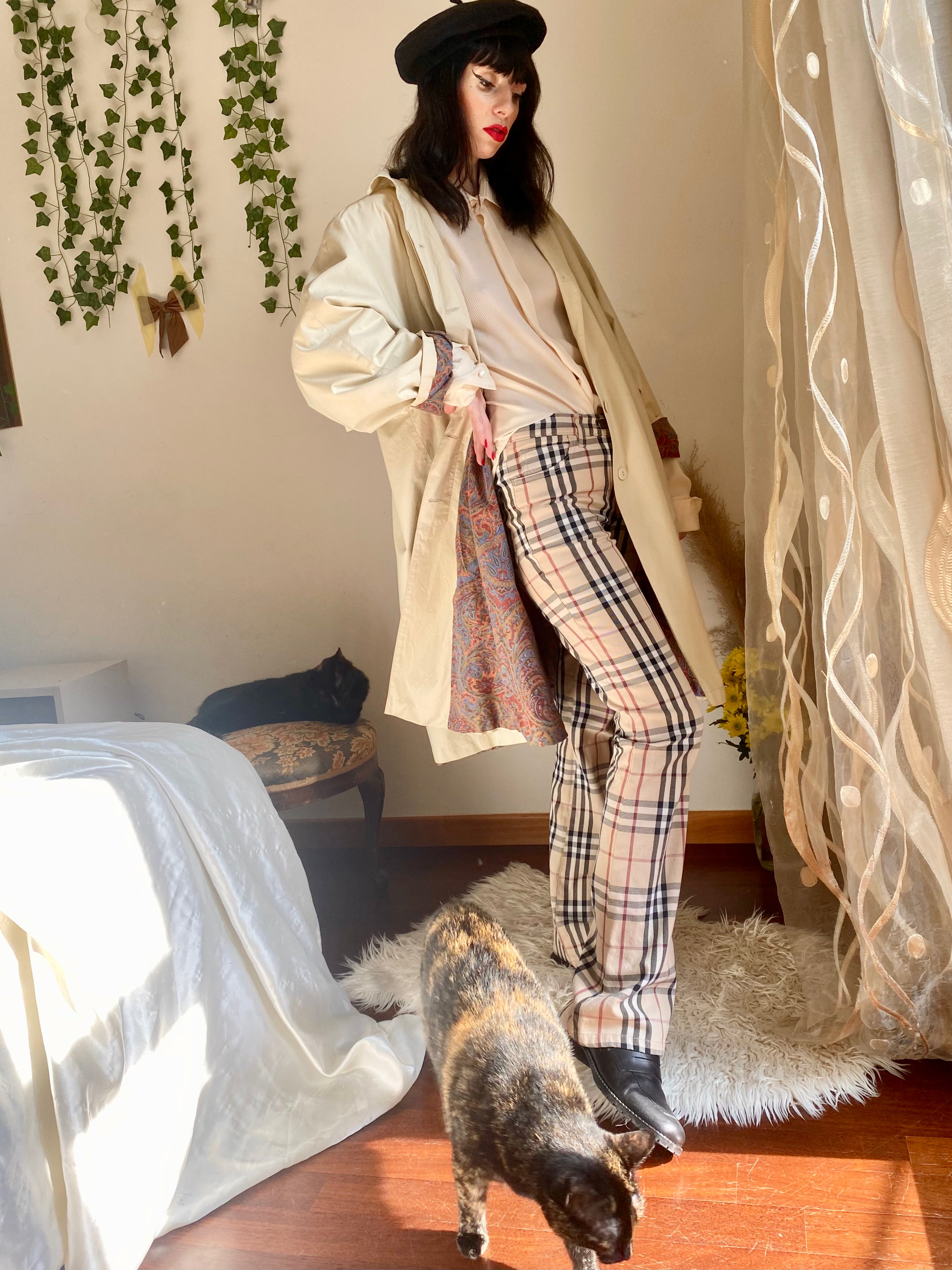 Bertol’s trench crema monopetto